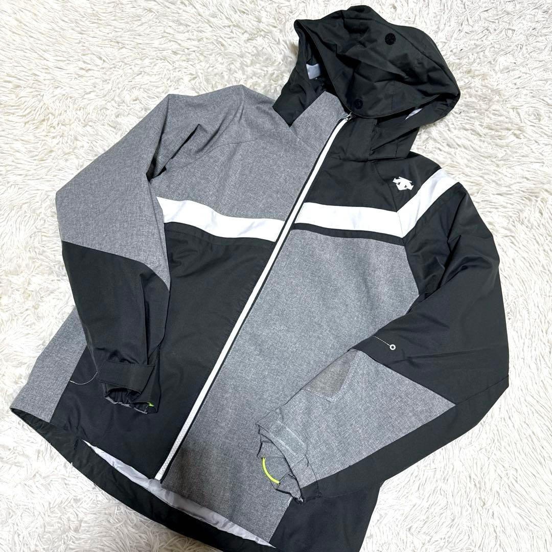 DESCENTEデサントスキーウエア ジュニア 上下 セット　グレー　グローブ付