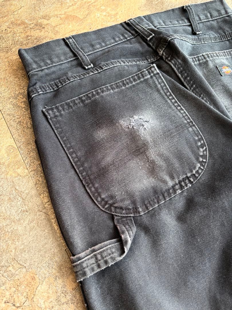 90s Dickies ディッキーズ ダックペインターパンツ ブラックフェード