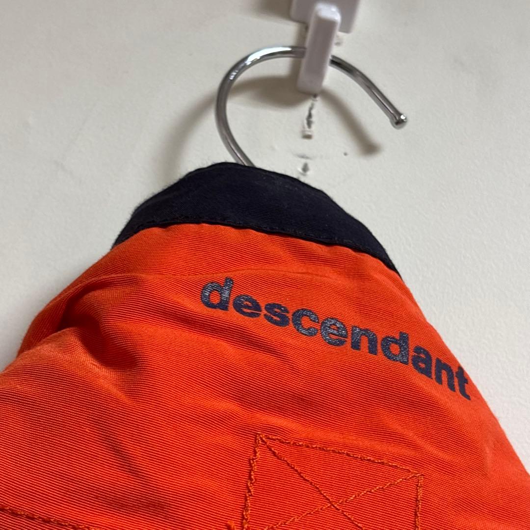 美品　DESCENDANT ナイロンジャケット オレンジ　秋冬コーデ