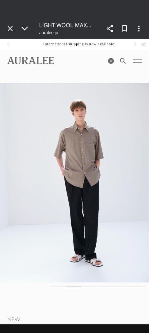 AURALEE 2026ss 2タックスラックス