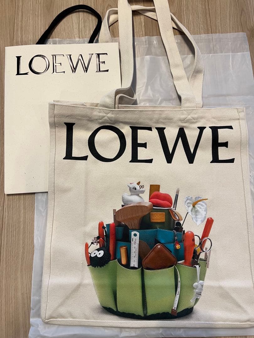 ロエベ　クラフテッド・ワールド展　ノベルティ　バッグ　ジブリ