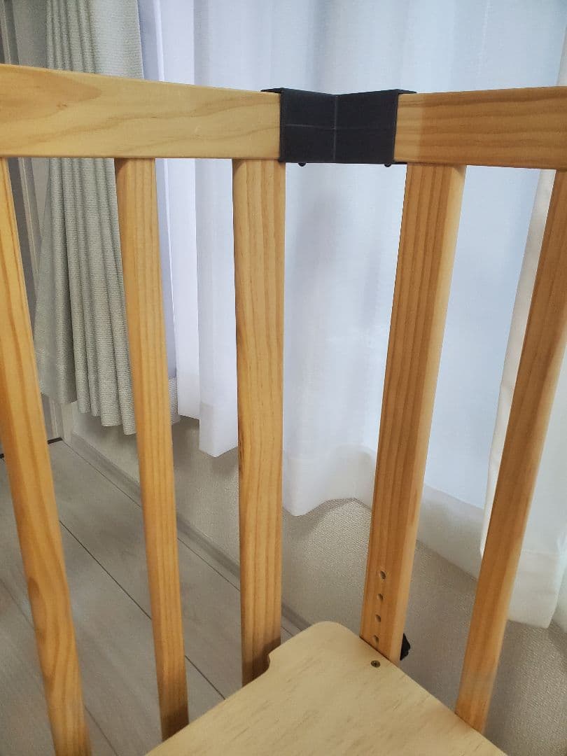 PSC・SG認証 RiZKiZ 木製ベビーベッド 使用5か月☆美品☆