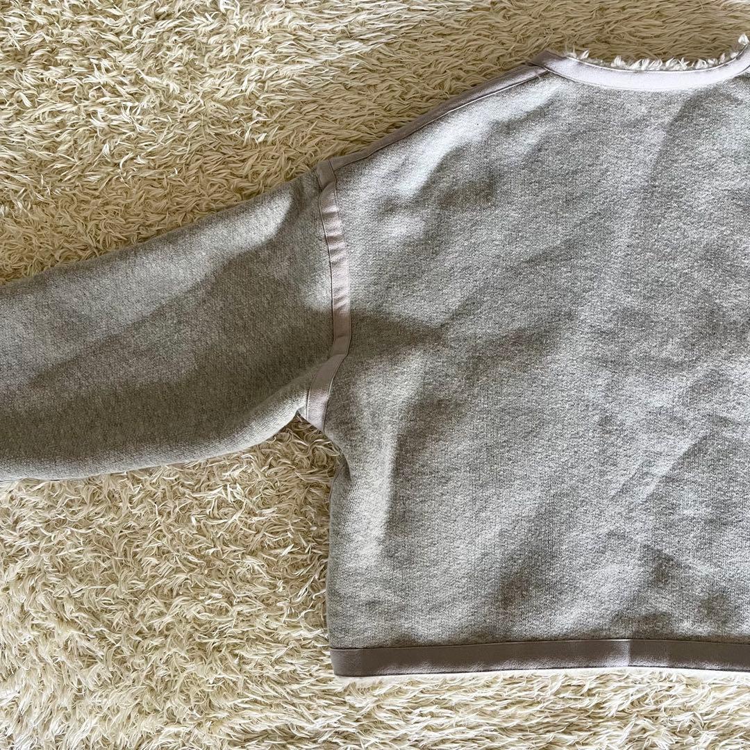 【美品】MACPHEE リバーシブル ボア&スウェットアウター グレー 36