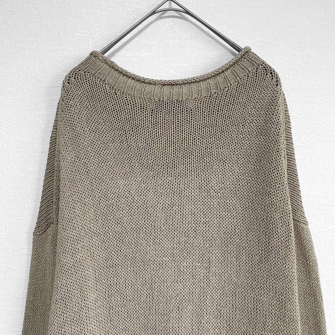 エトレトウキョウETRE TOKYO ロールエンドローゲージニットワンピース