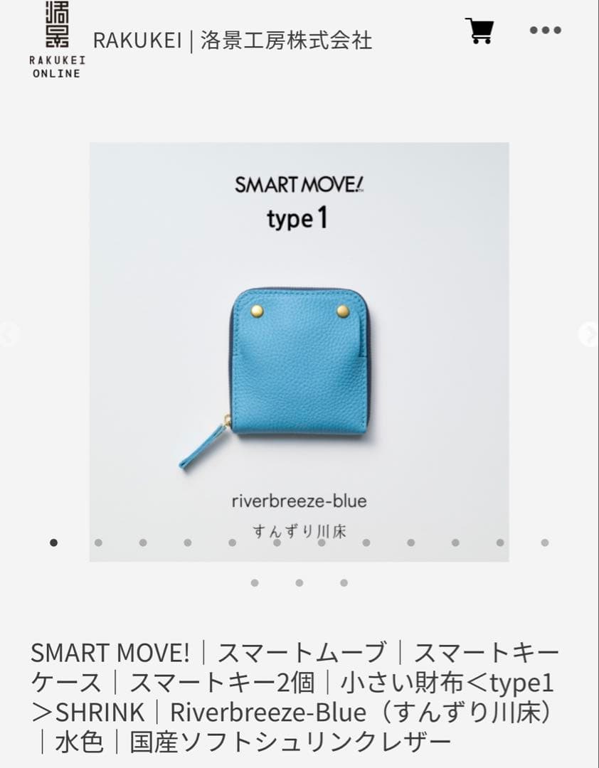 RAKUKEI SMART MOVE! type1 小さい財布　新品未使用！