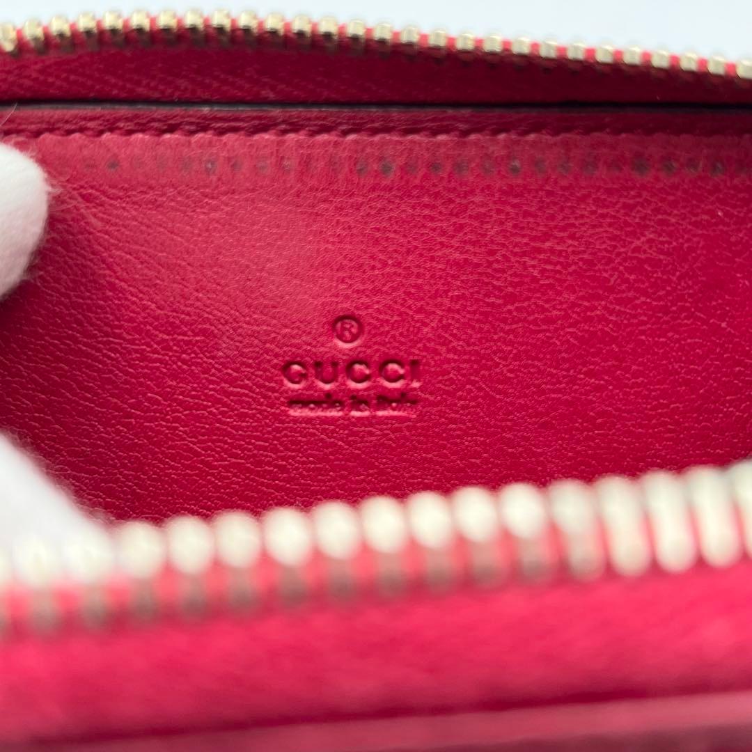 グッチ パース 小銭 カード入れ マイクロシマ ピンク