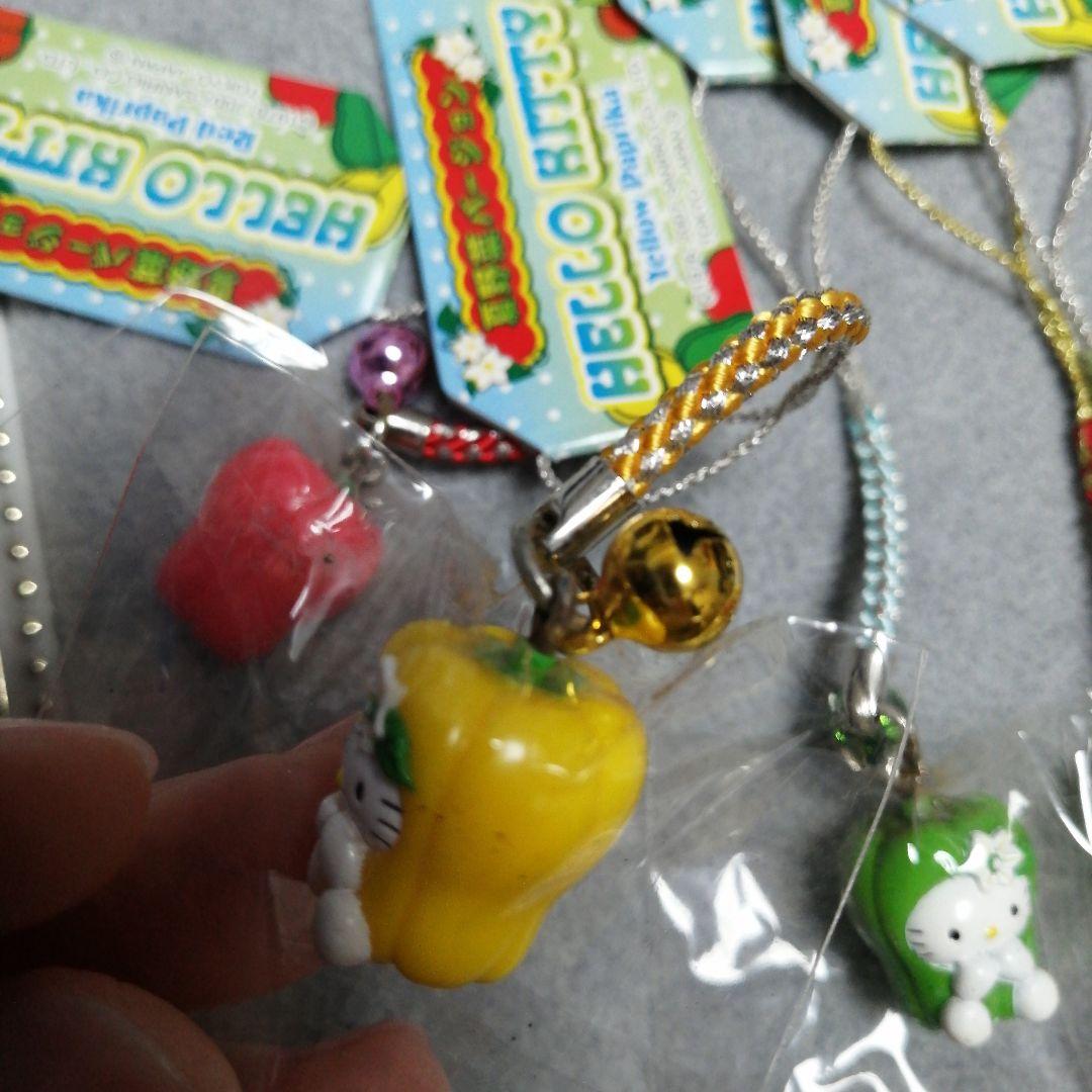 ハローキティ　根付け　夏野菜バージョン　5種