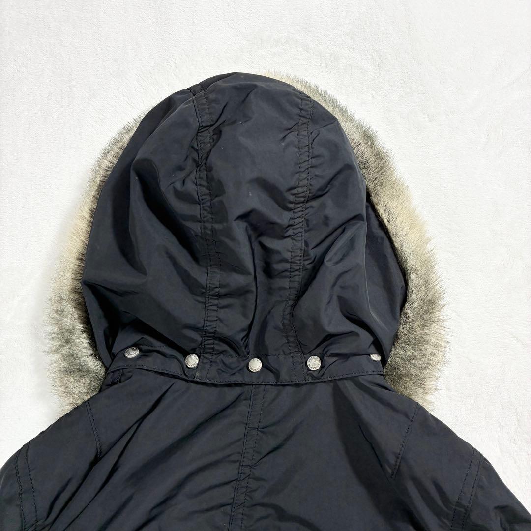 最終価格✨バーバリーブルーレーベル フーデット ブルゾン ノバチェック ファー付