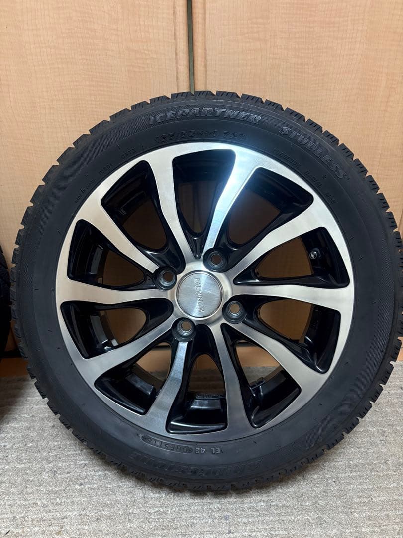 165/55R14 スタッドレスタイヤホイール 4本 ブリヂストン