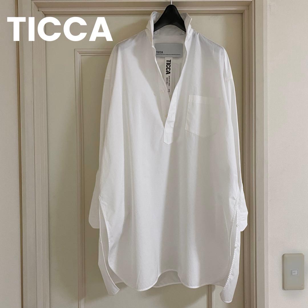 TICCA シャツ　スクエアビックシャツ　チュニック　ワンピース　スキッパー