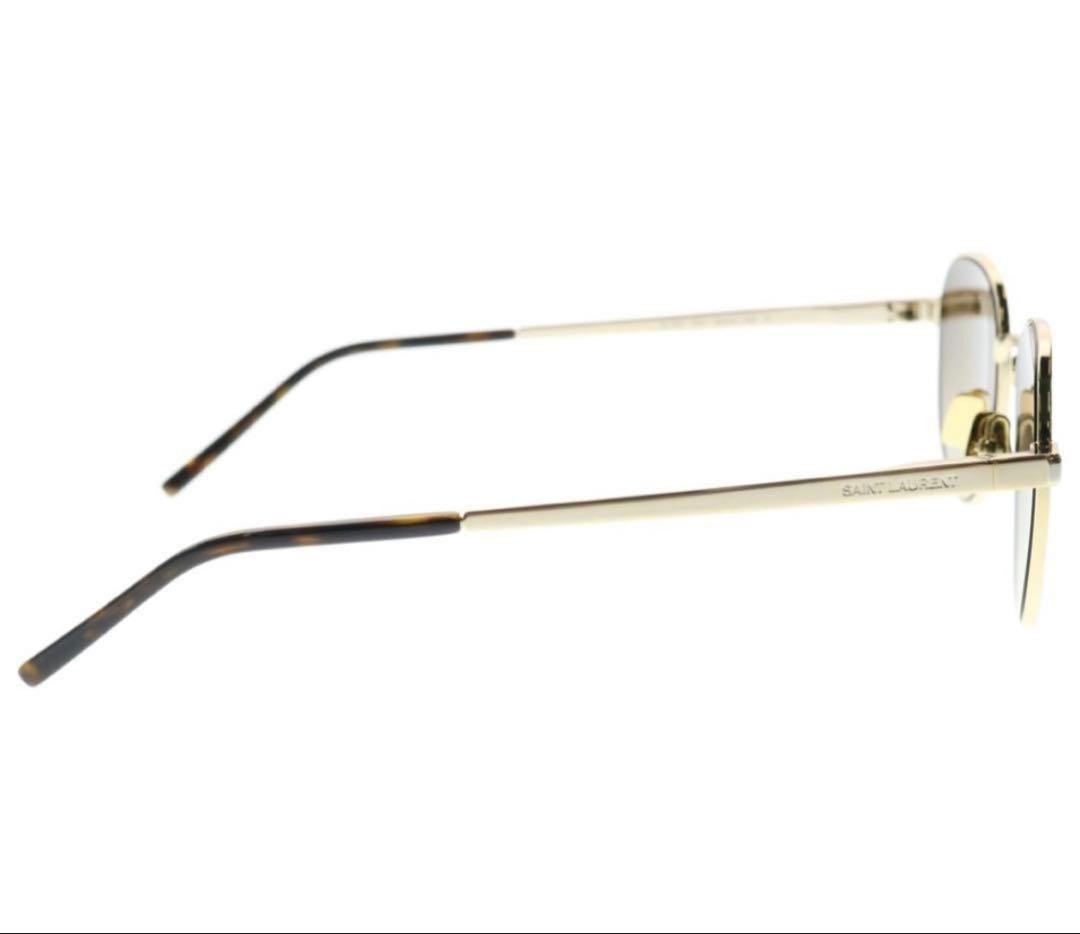 未使用　サンローラン　SL555 003 サングラス　ブラウン　ゴールド