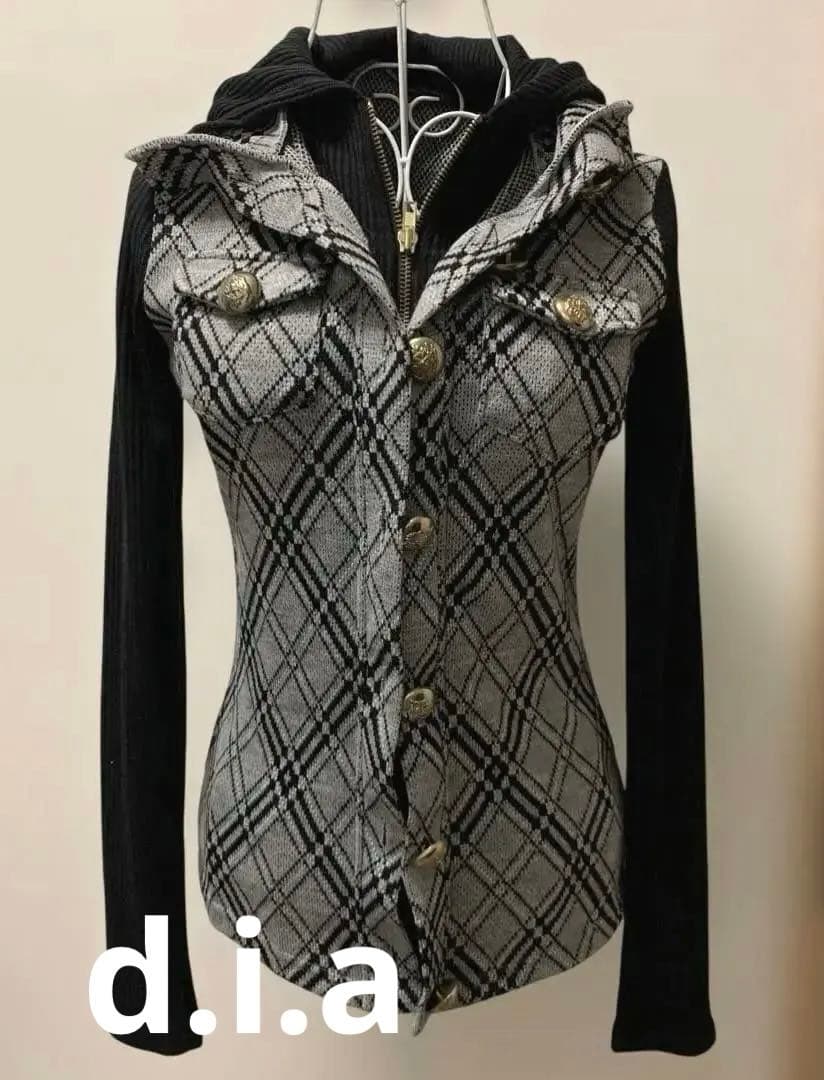 d.i.a.　ダイヤ　パーカー　平成ギャル　90's 00's y2k ニット