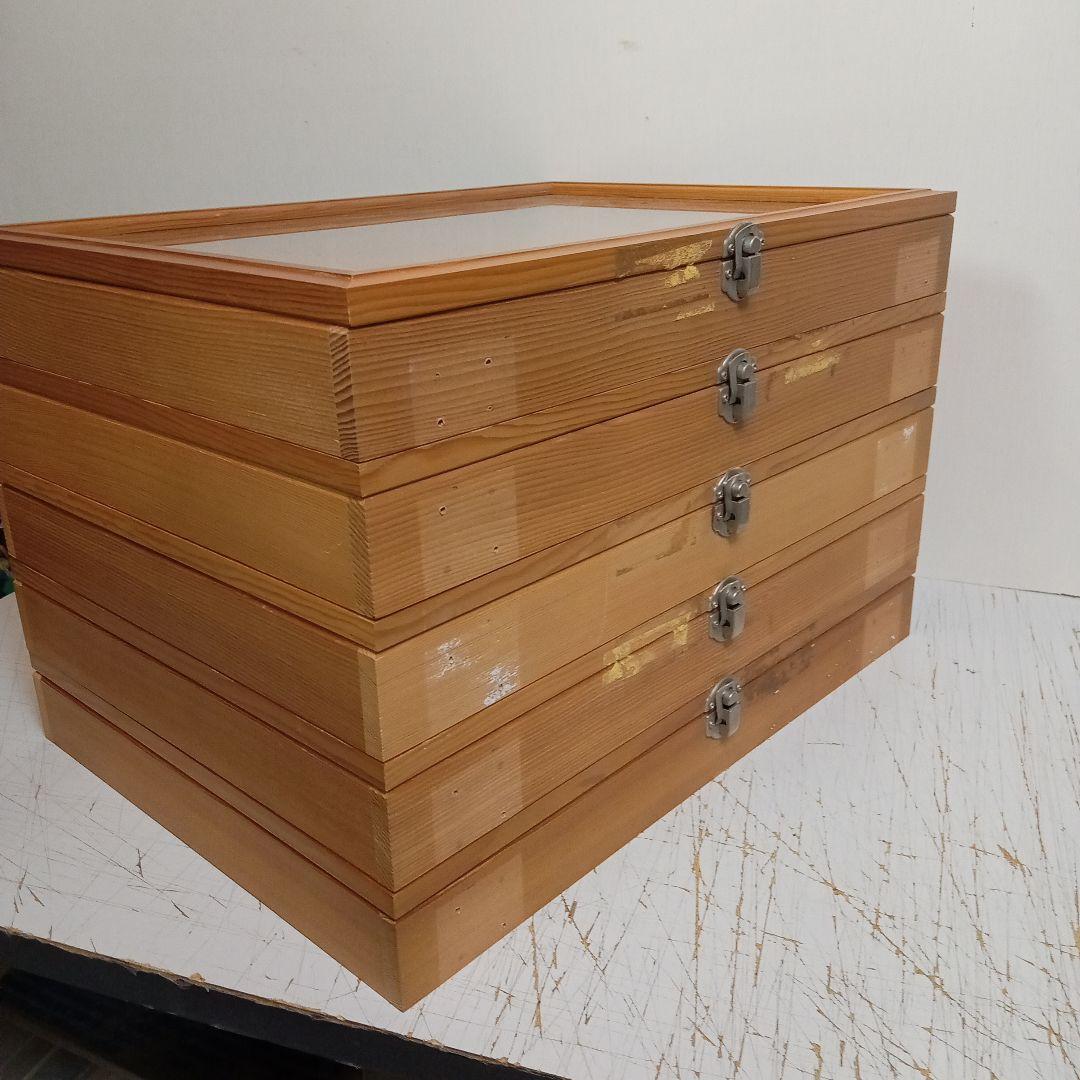 木製昆虫標本箱　５個セット