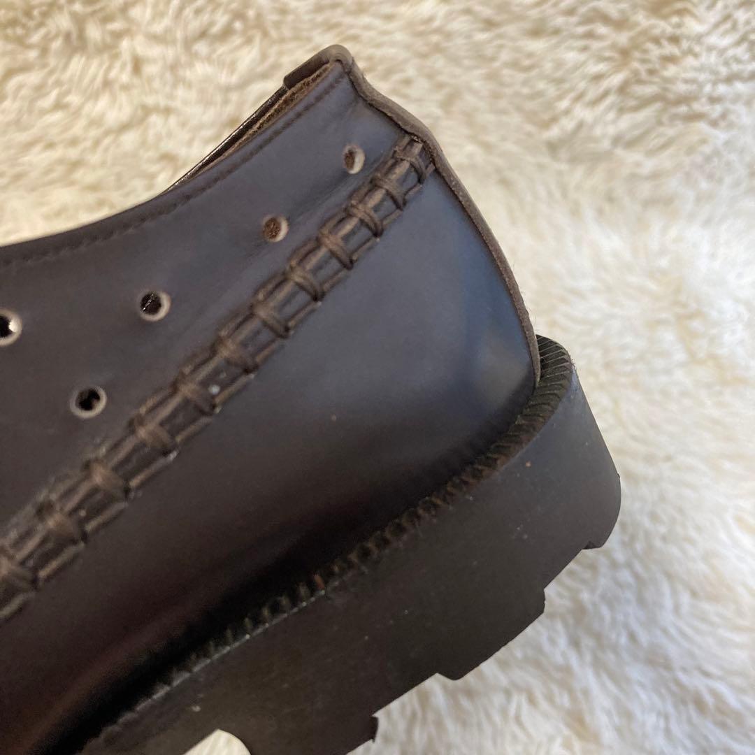 イッセイミヤケ ACCESSORY ドレスシューズ パンチング ダークブラウン