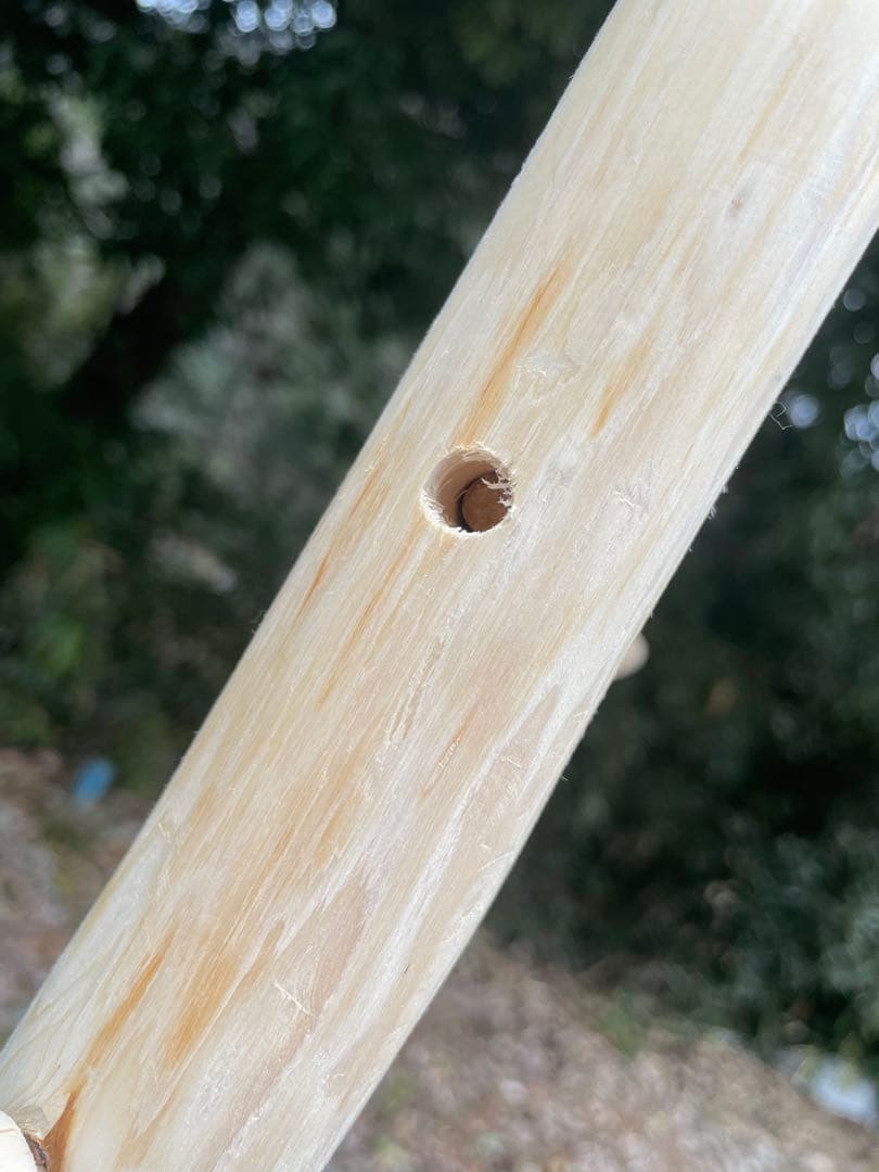 国産ヒノキ　鳥用止まり木　大型スタンド　約157センチ　中型インコ用