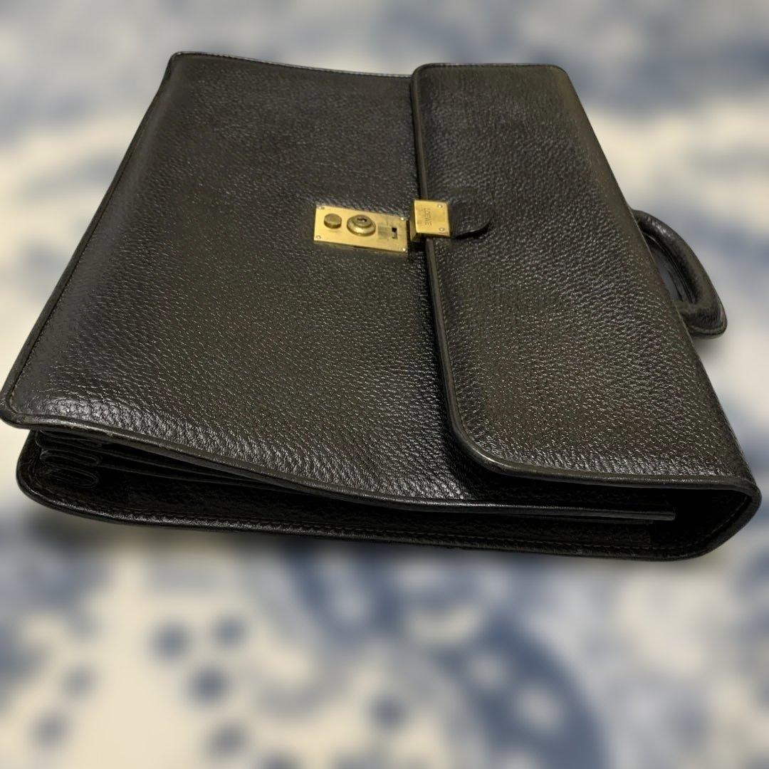 LOEWE ロエベ ブリーフケース ビジネスバッグ ブラック レザー