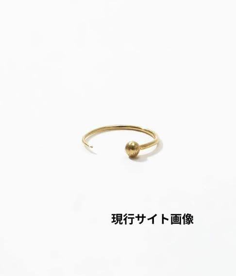 ARTIDA OUD　K10　スタッドミニフープ　シングルピアス　【片耳】