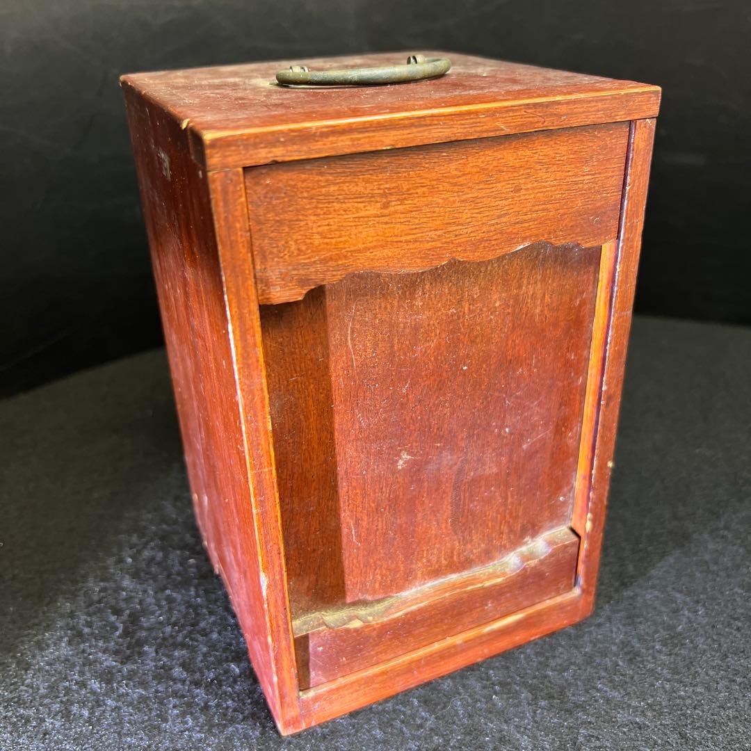 中国明時代　龍泉窯　白砡摘唐木台青磁香炉　木箱付　東Y8-0128☆2Fトカサ