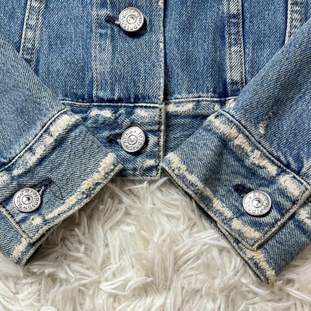 Acne Studios デニムジャケット　ノーカラー　BTSテテ着用　34