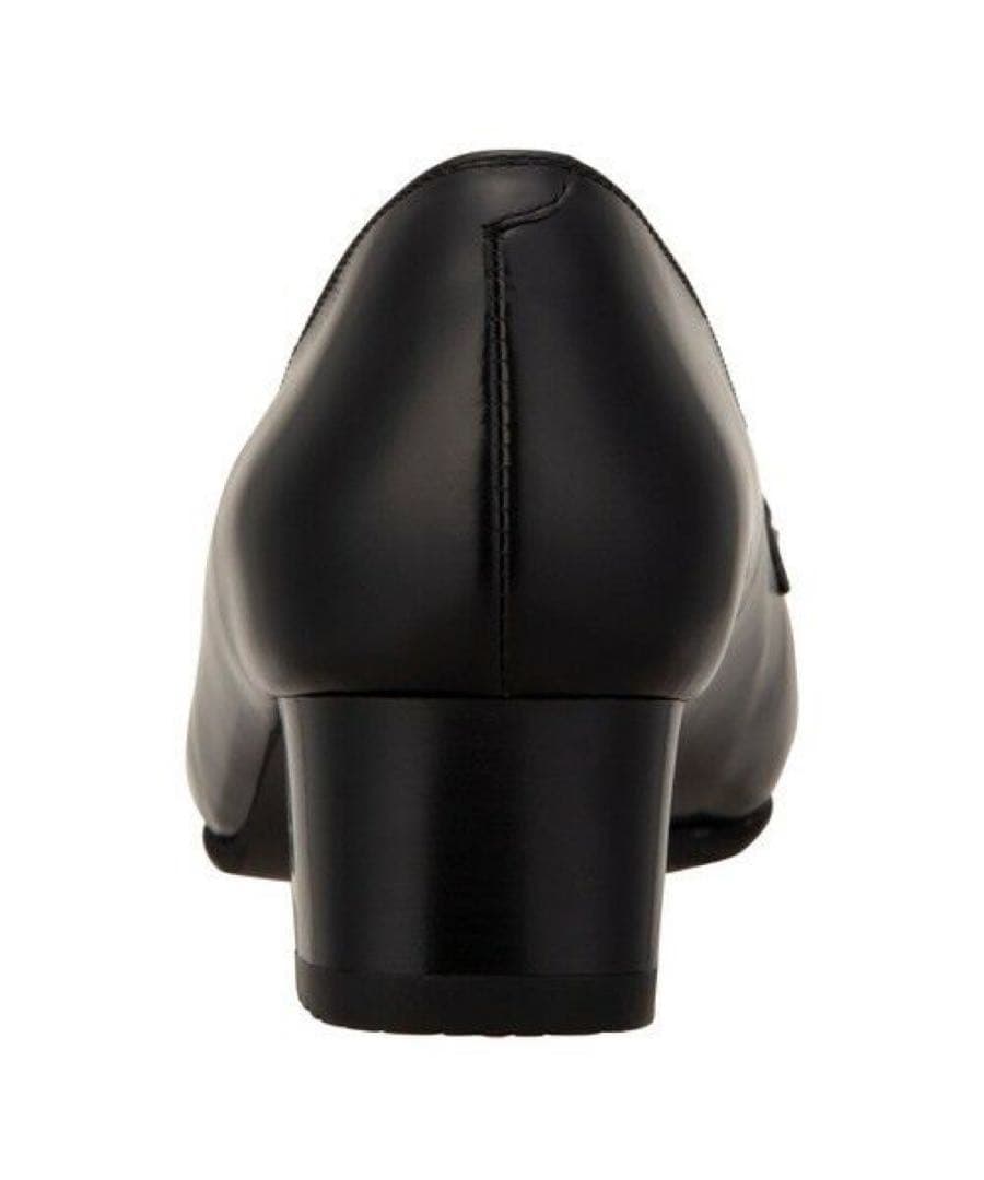 新品　未使用　アシックスブラックローファー ゴールドチェーン装飾　24.5cm