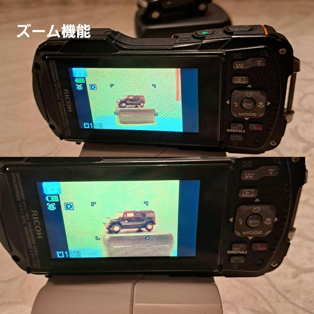 リコー RICOH　WG-50 防水デジタルカメラ ＋バッテリー＋SDカード