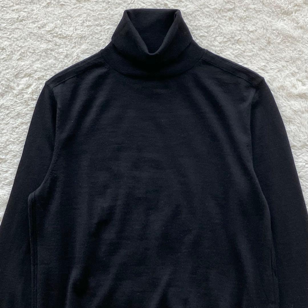 未使用品 Theory ウール タートルネックニット セーター ブラック 38