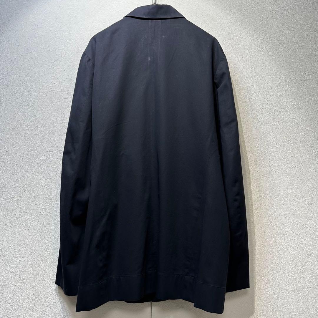 希少 JIL SANDER 上質 比翼 デザイン シャツ ジャケット 紺 36