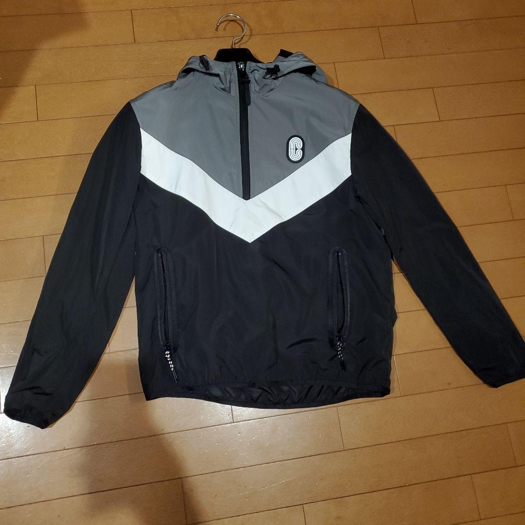 ナイロンジャケット グレー/ブラック/ホワイト