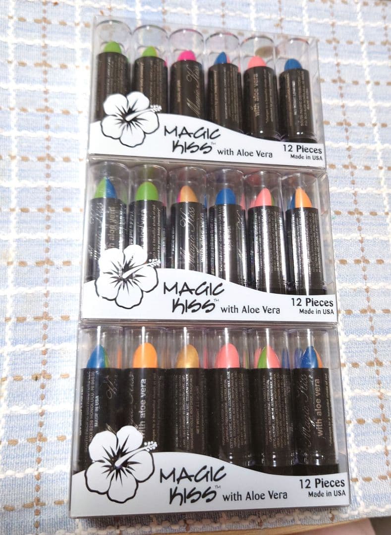 新品未使用未開封　マジックキス リップ ハワイ限定 6色 12本セット×3箱
