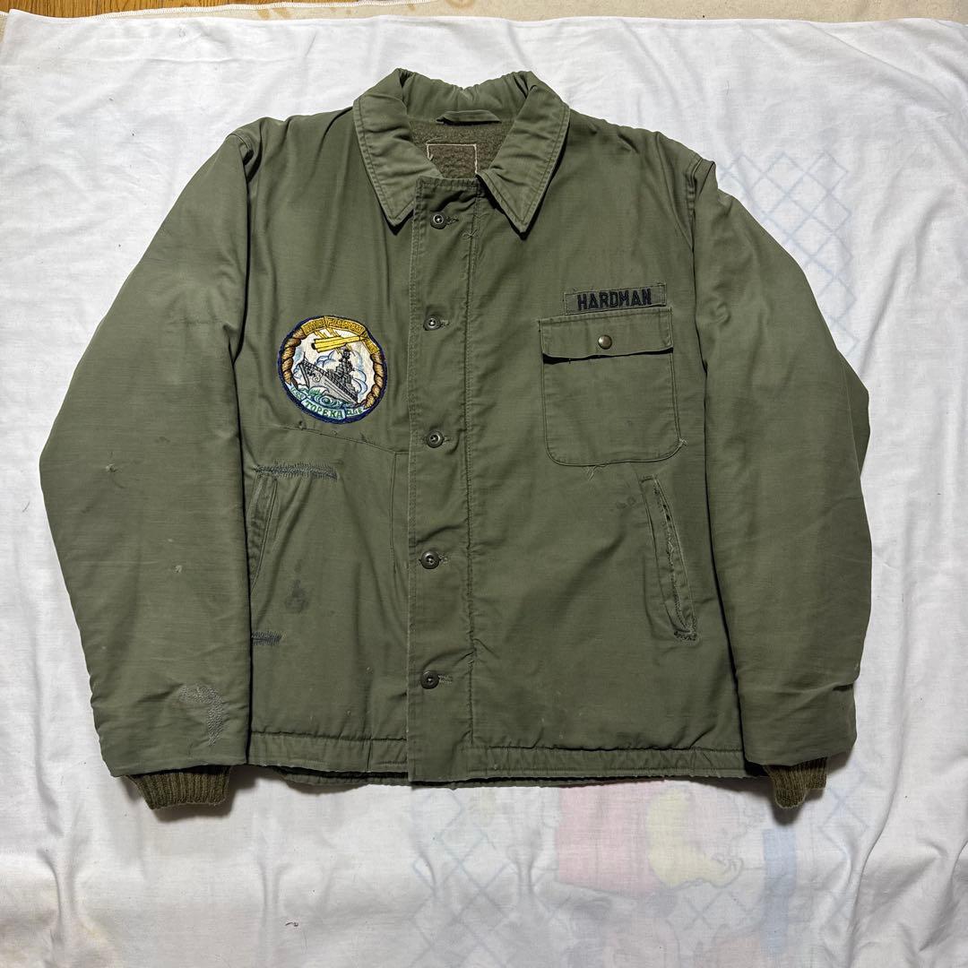 70s〜　A-2 デッキジャケット　サイズ50越え　ビッグサイズ　ヴィンテージ