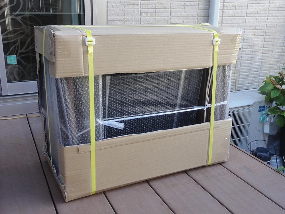 ビオトープ 40Ｌ　トロ舟木枠セット（フラット防鳥網付き）　メダカ・金魚飼育用