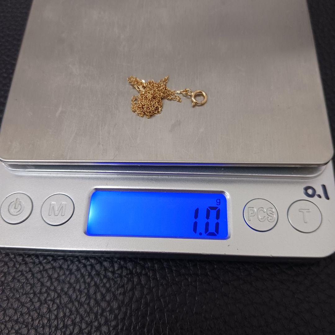 (C012705) K18 YG ネックレス アズキ 小豆 あずきチェーン