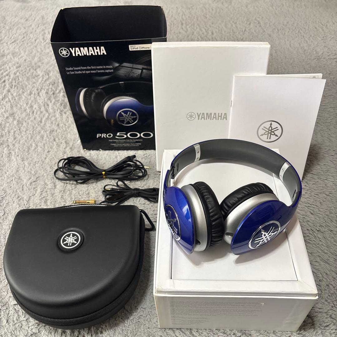 YAMAHA HPH-PRO500 BLUE ヘッドホン Vロッシ　サイン入り