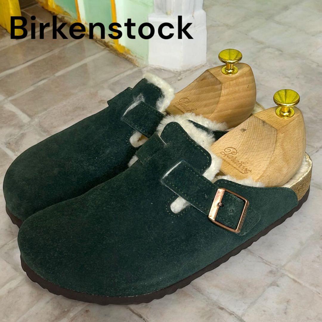 hariio ビルケンシュトック ボストン シアリング ボアグリーン