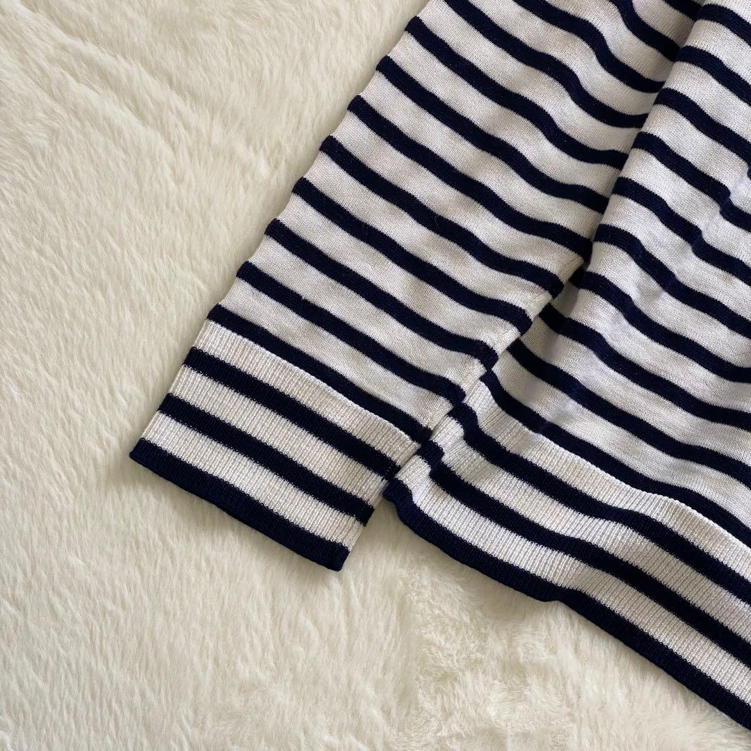 LOEWE ニット セーター ボーダー マリノ アナグラム シャドウロゴ