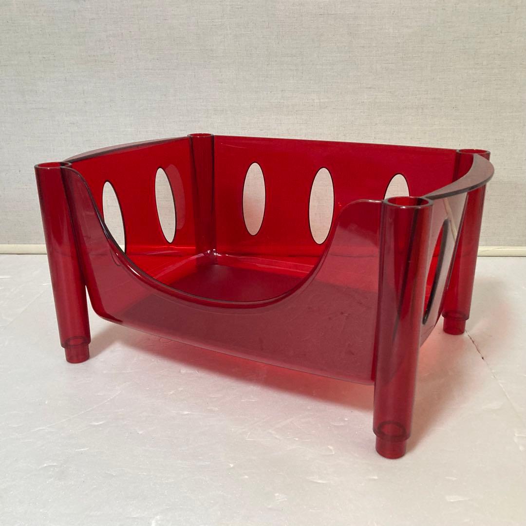 イタリア製 グッチーニ ワゴン ラック バスケット キャスター付き 収納 4段