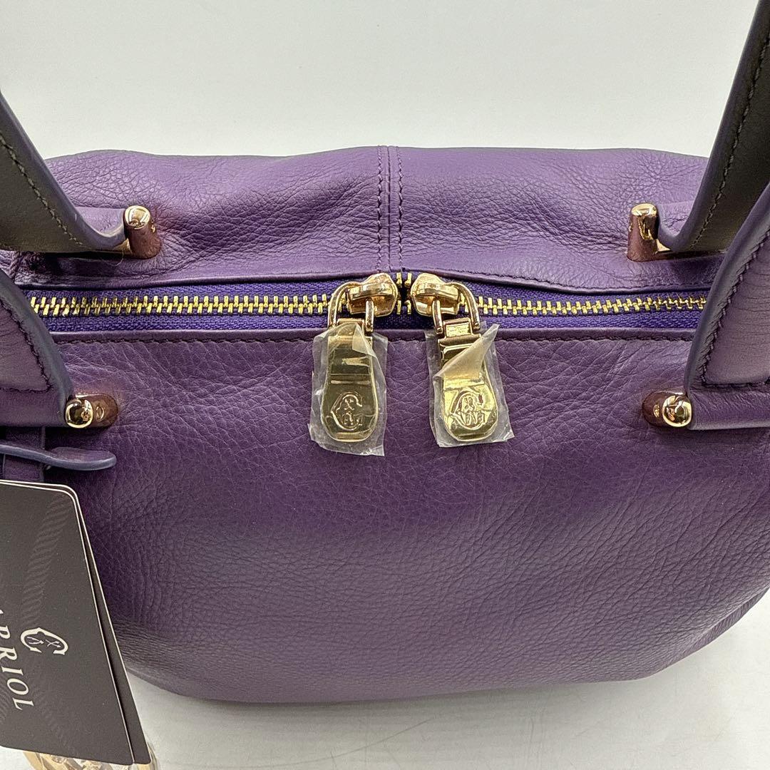 【未使用】CHARRIOL シャリオール ハンドバッグ パープル