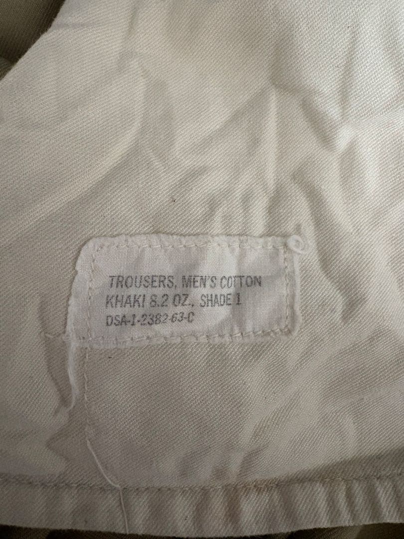 60s us army チノパンツ 31×33
