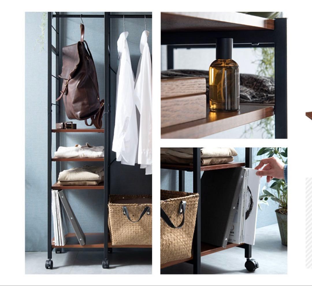 新品未使用　タンスのゲン　ハンガーラック　幅90