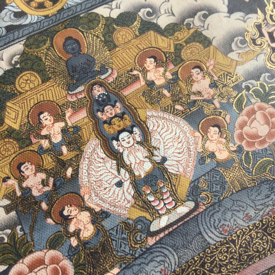 曼荼羅（マンダラ）絵画：ネパール産　手描き