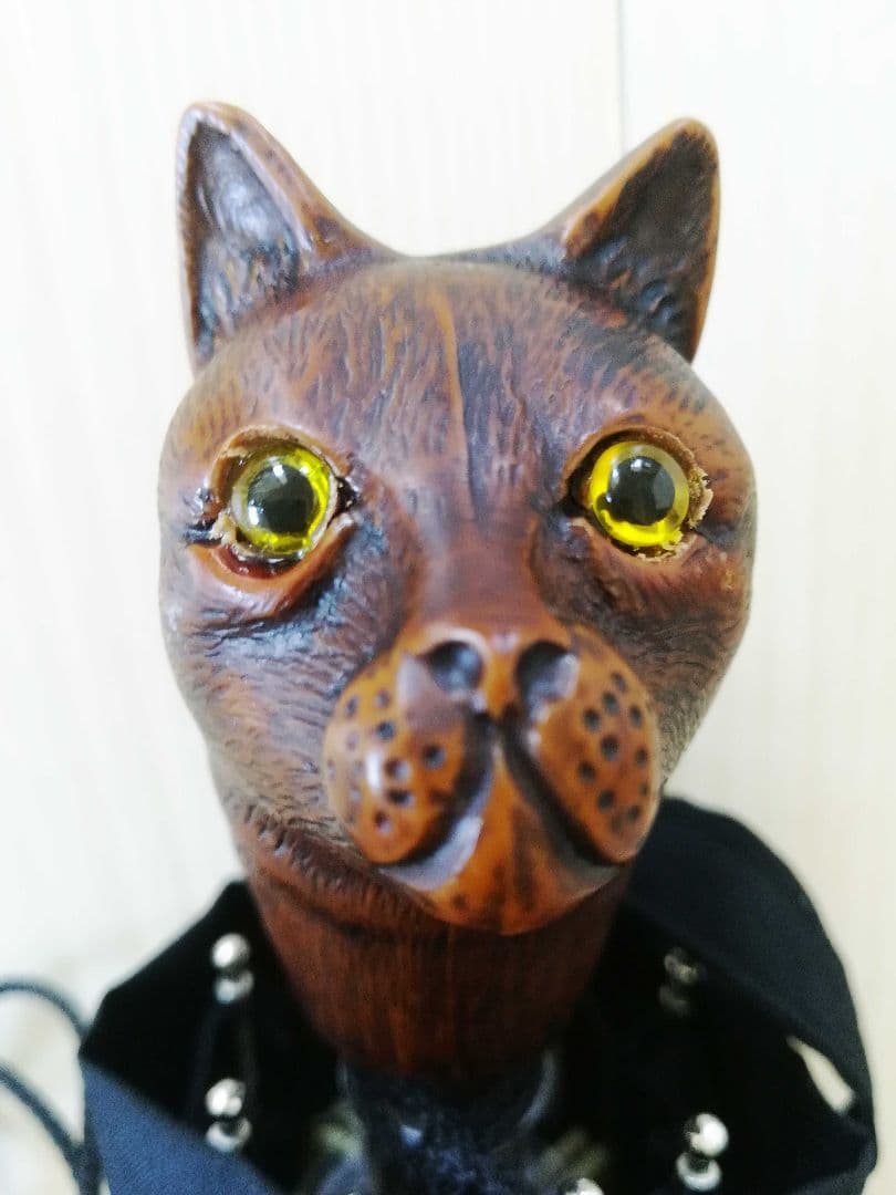 Guy de jean 折り畳み傘 雨/日傘兼用：ネコ（ベージュフォンセ）