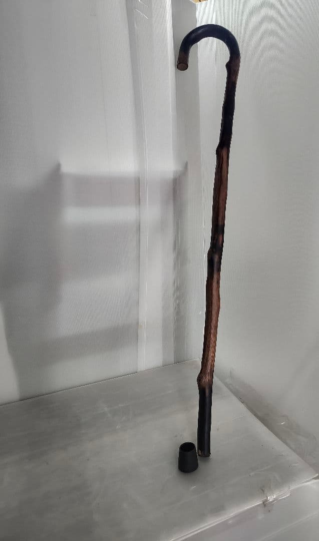 自然木杖 ゴムキャップ付き