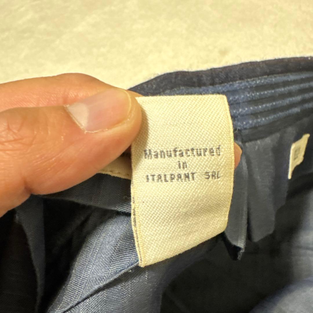 33 未使用　秋冬　インコテックス　ウール　ネイビー　42 XS