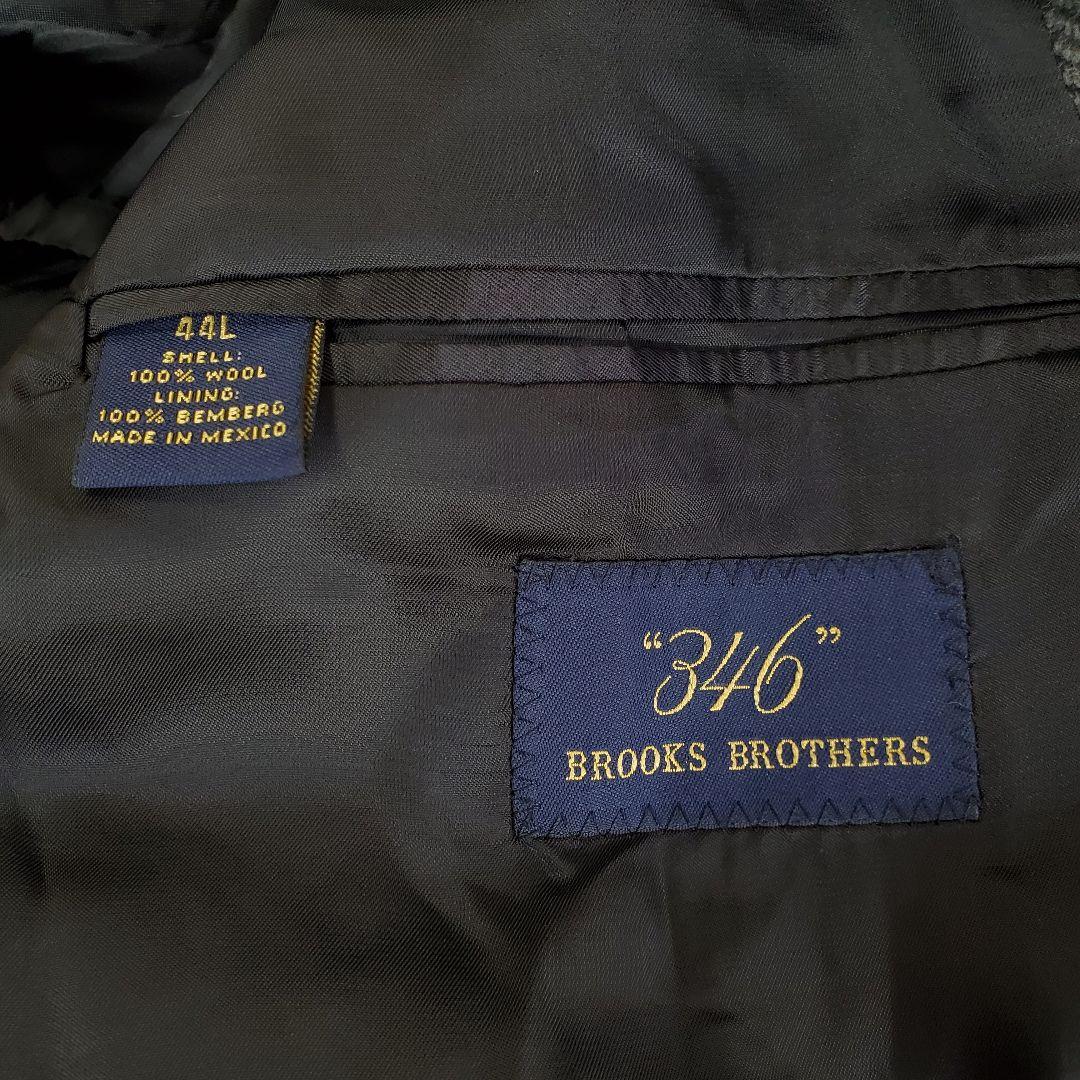 346 ブルックスブラザーズ 毛100％/ヘリンボーン テーラードジャケット44