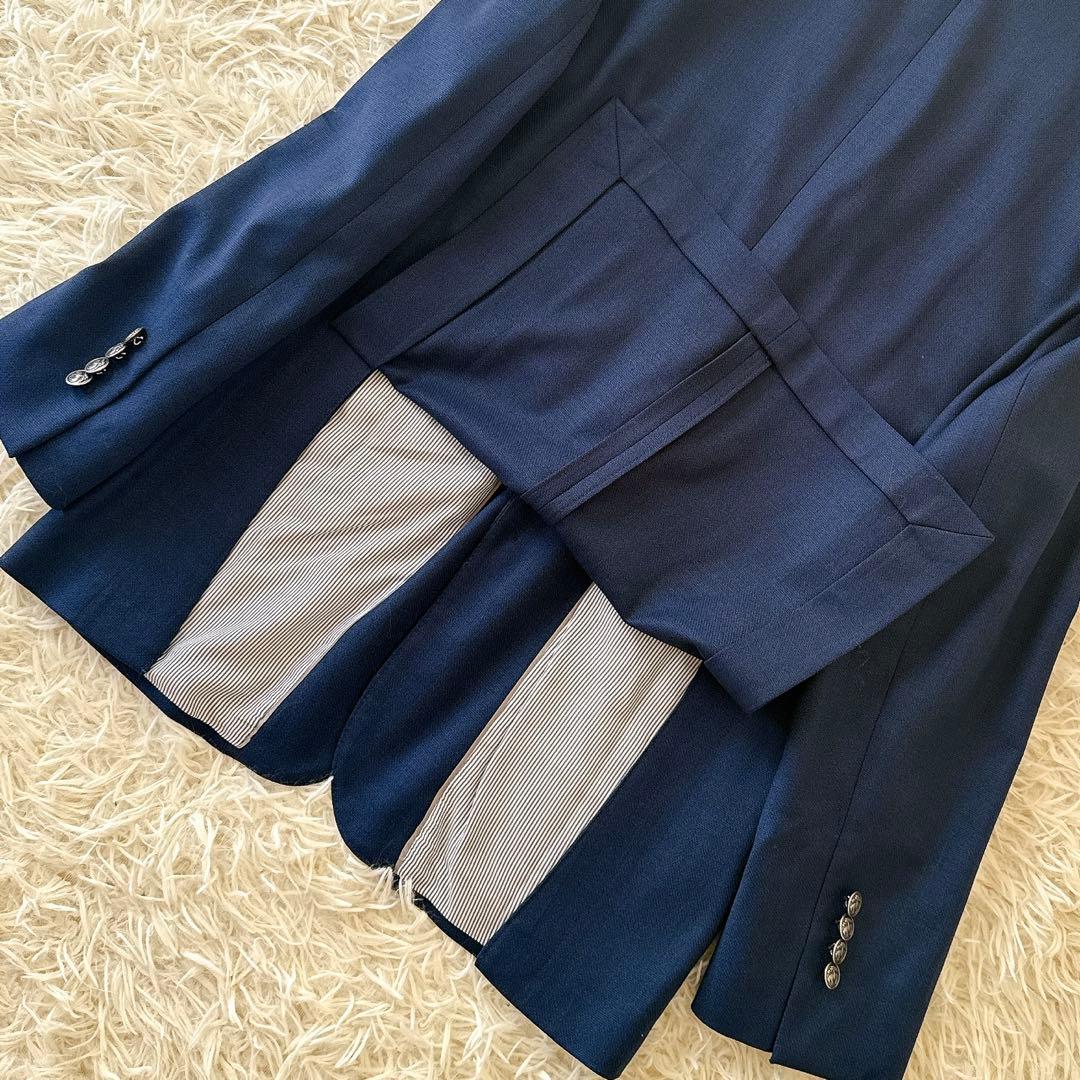 未使用級 Lサイズ 近年 ブルックスブラザーズ 紺ブレ 銀ボタン ジャケット 羊