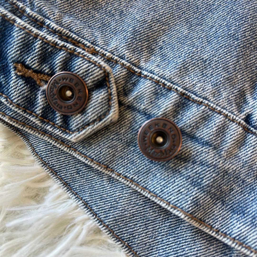 未使用級2023SS WeekendMaxMara ロゴデニムジャケットGジャン