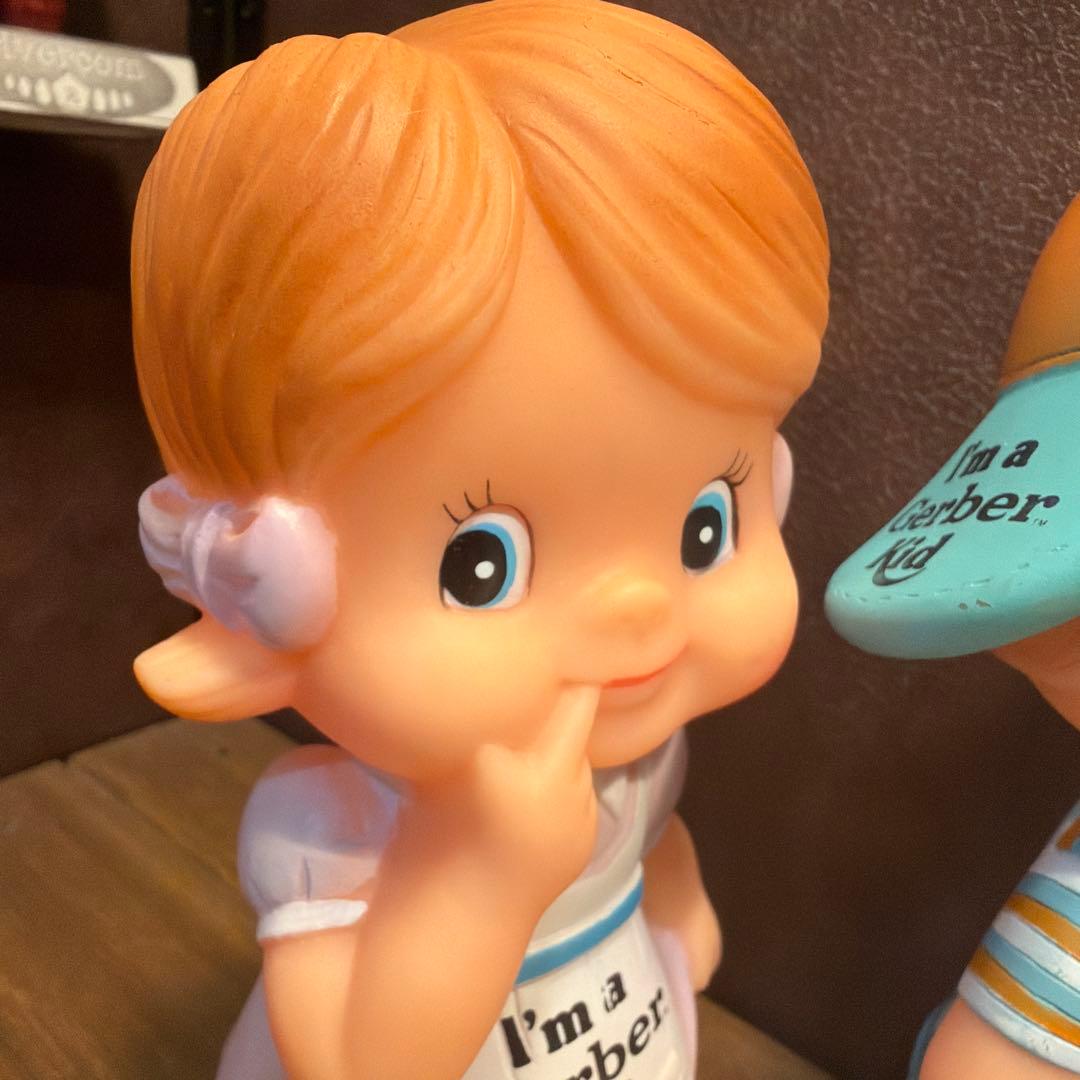 ビンテージ　ガーバーキッドドールガール&ボーイ アドバタイジングフィギュアセット