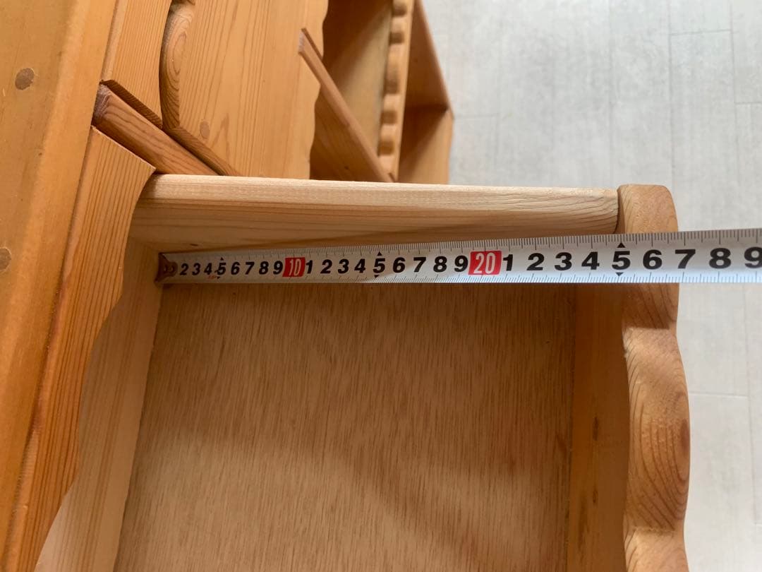 カントリー　木製　ハート♪ オープンシェルフ　パイン材