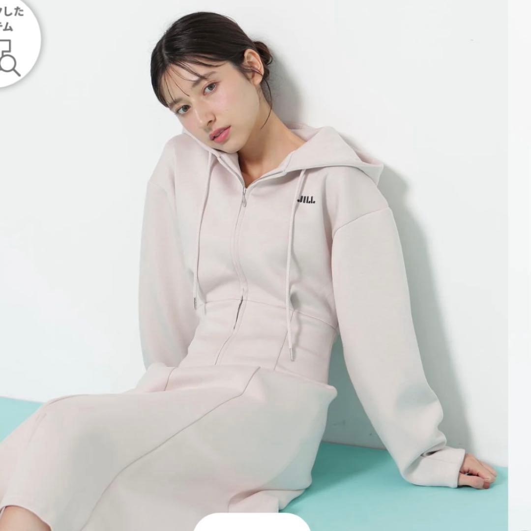 ジルバイジルスチュアート ダイバーフーディーロングワンピース