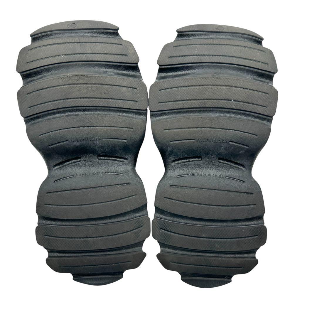 M5812 バレンシアガ ラバーミュール サンダル ブラック 黒 サイズ40